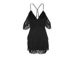 Alice McCall Fringe Mini Dress Black Size 6 for rent on The Volte - image 2