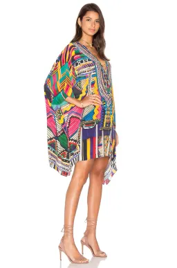 Camilla Woven Wonderland Short Lace Up Kaftan Print One Size  for rent on The Volte - image 2