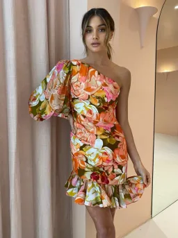 Acler Lawson Dress Pink Bouquet Size 6 for rent on The Volte - image 2