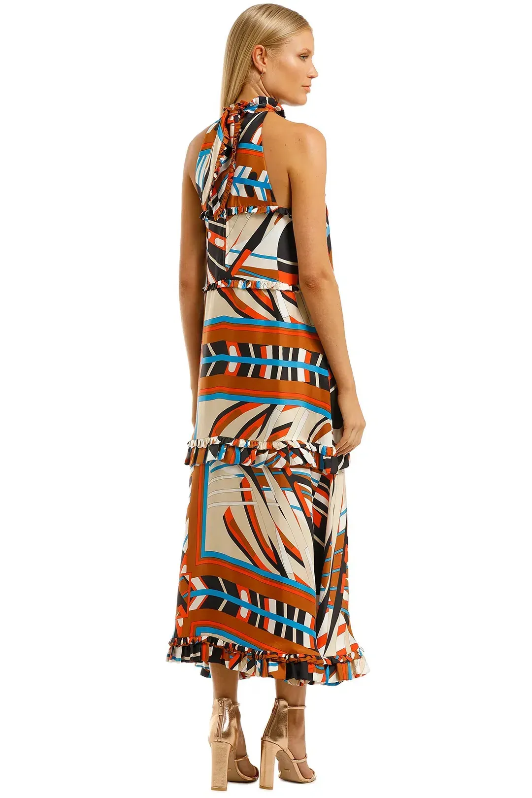 Scanlan Theodore Geometric Dress Print Size 8 for rent on The Volte - main image
