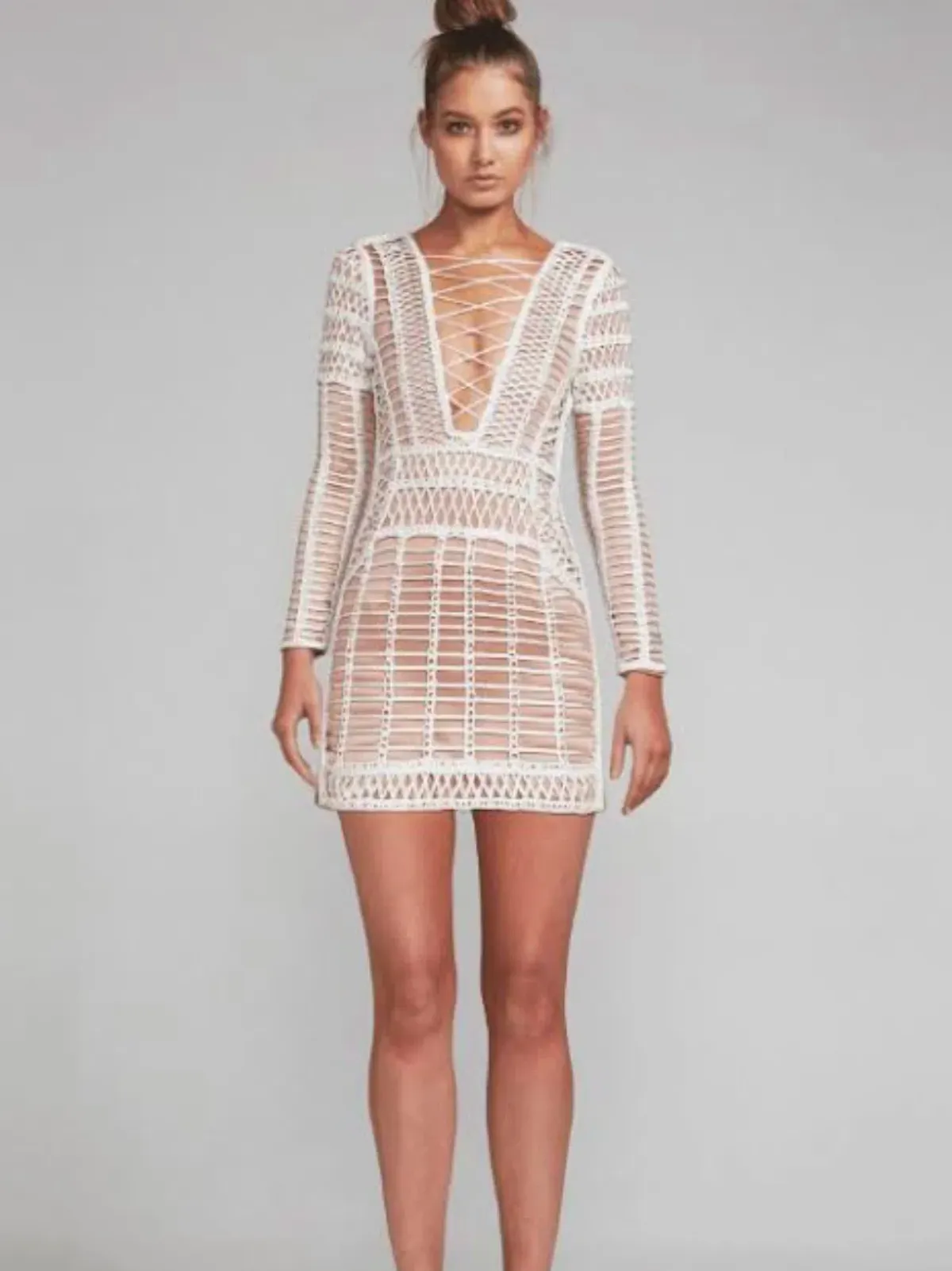 Eliya the Label Baxter Dress White Size 8 for rent on The Volte - main image