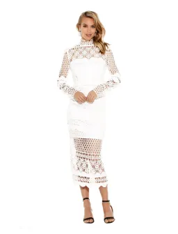 Asilio A Love Like That Cutout Midi Dress White Size 6 for rent on The Volte - image 1