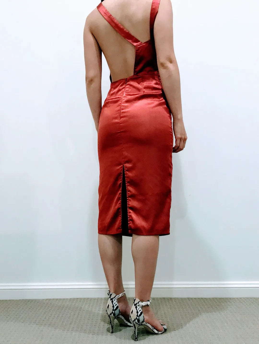 Maurie & Eve Indian Dress Red Size 8  for rent on The Volte - main image