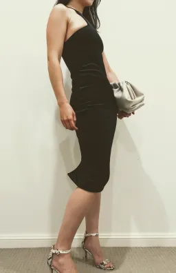 By Johnny Midi Dress Black Size 6 for rent on The Volte - image 3