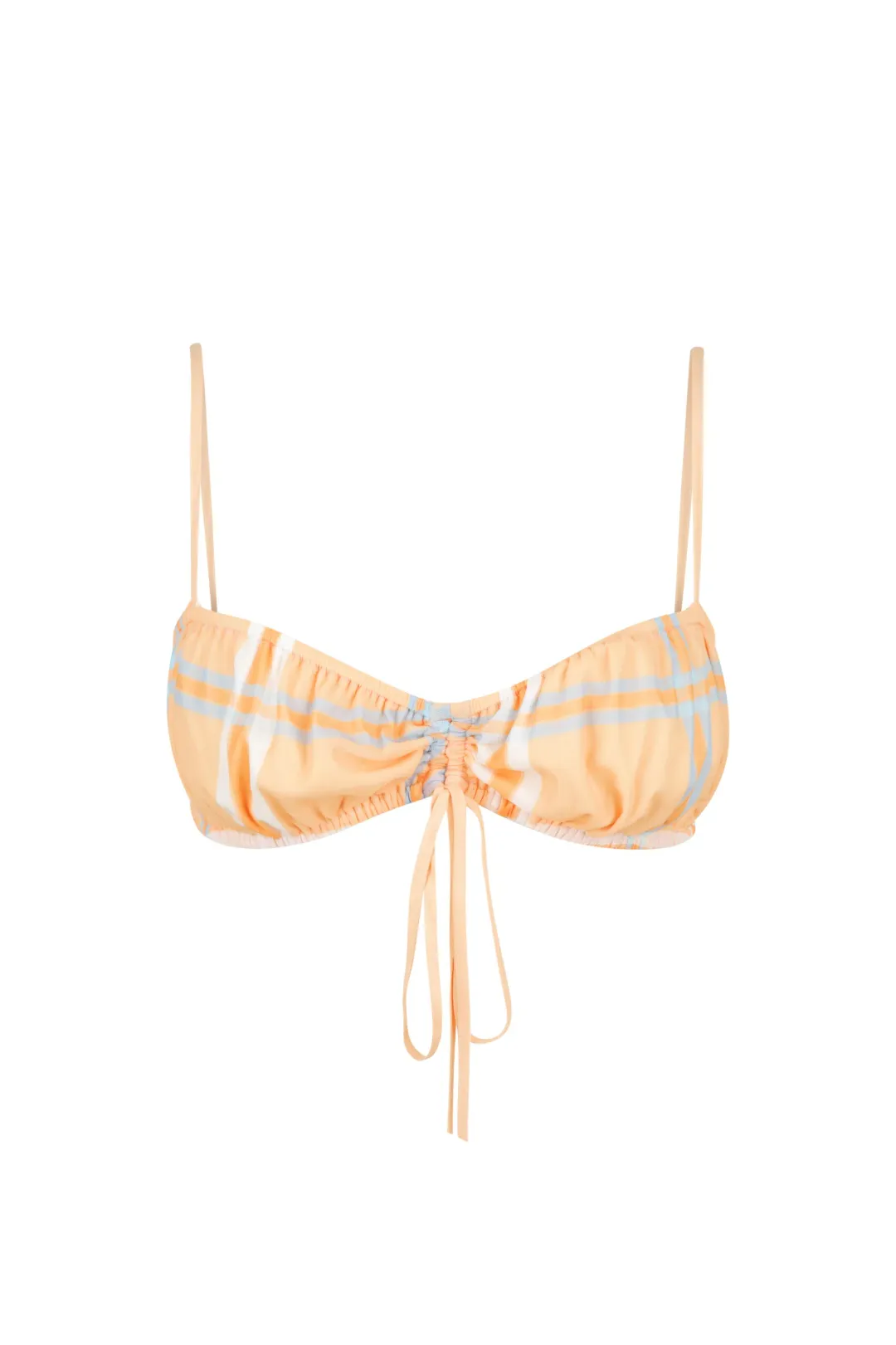 Hansen & Gretel Dalai Top and Saskia Skirt Tangelo Check Orange Size 8 for rent on The Volte - main image