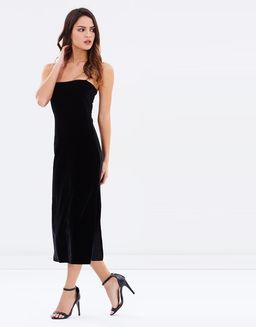 Bec & Bridge The Sorcerer Midi Dress Black Size 10 for rent on The Volte - image 1