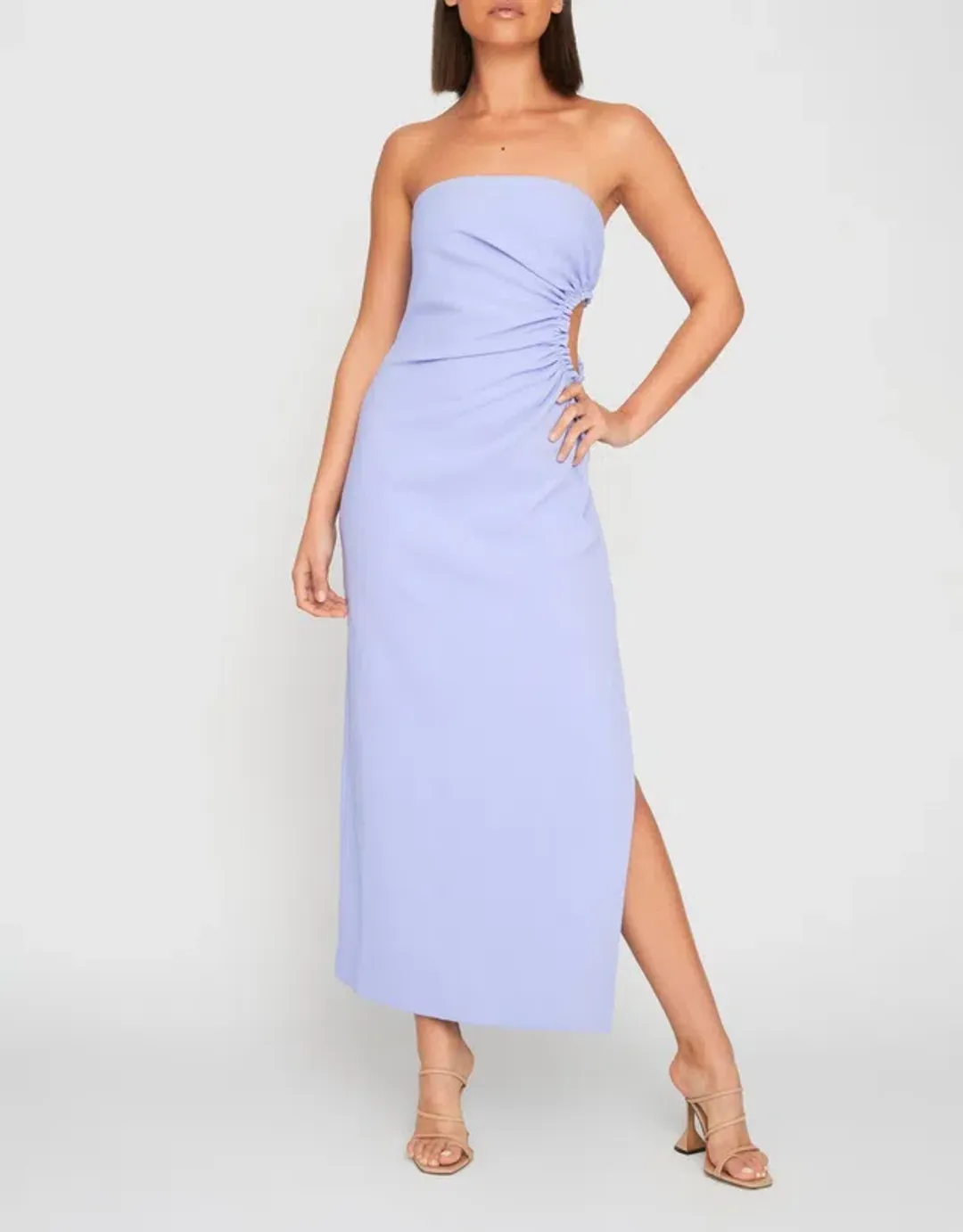 Selena Strapless Dress Purple Size 10  for rent on The Volte - main image