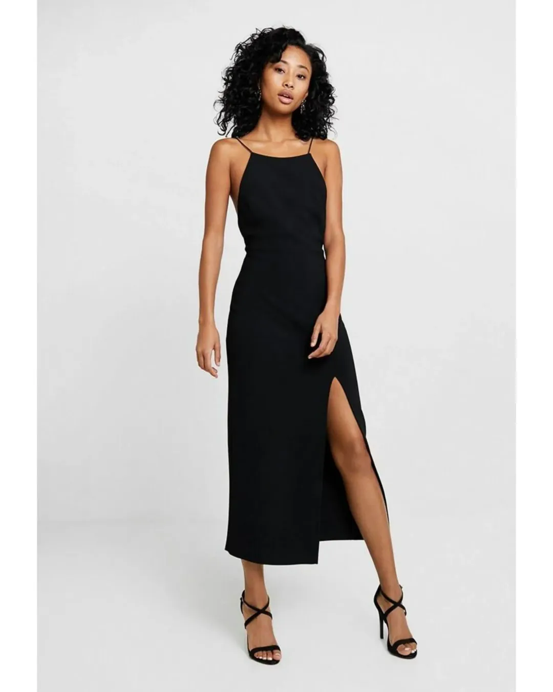 Bec & Bridge Margeaux Back Midi Dress Black Size AU 8  for rent on The Volte - main image