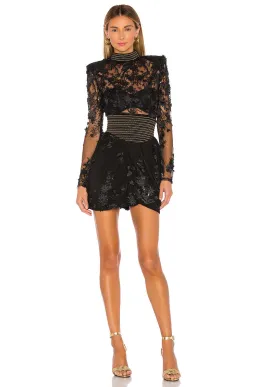 Zhivago Mulwala Mini Dress Black Size 12 for rent on The Volte - image 1