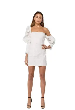 Asilio Asymmetric Mini Dress White size 6 for rent on The Volte - image 1