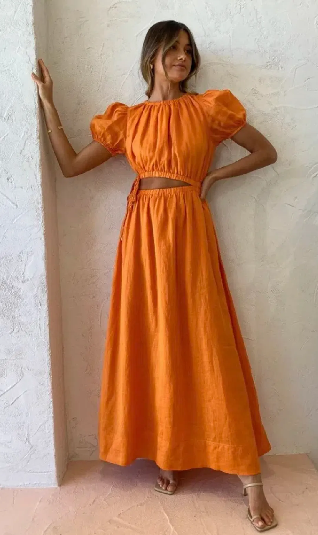 New Romantics Lavender Mist Maxi Dress Marigold Size 8  for rent on The Volte - main image