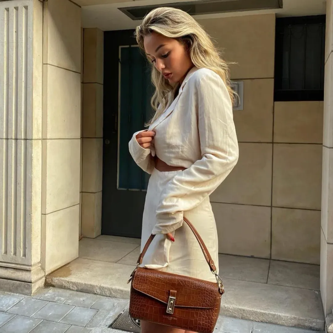 With Jean Jackie Dress in Buttercream Size AU 6 for rent on The Volte - main image