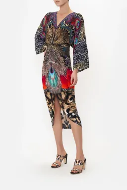 Camilla Xanadu Rising Long Split Front Twist Dress Print XXXL for rent on The Volte - image 2