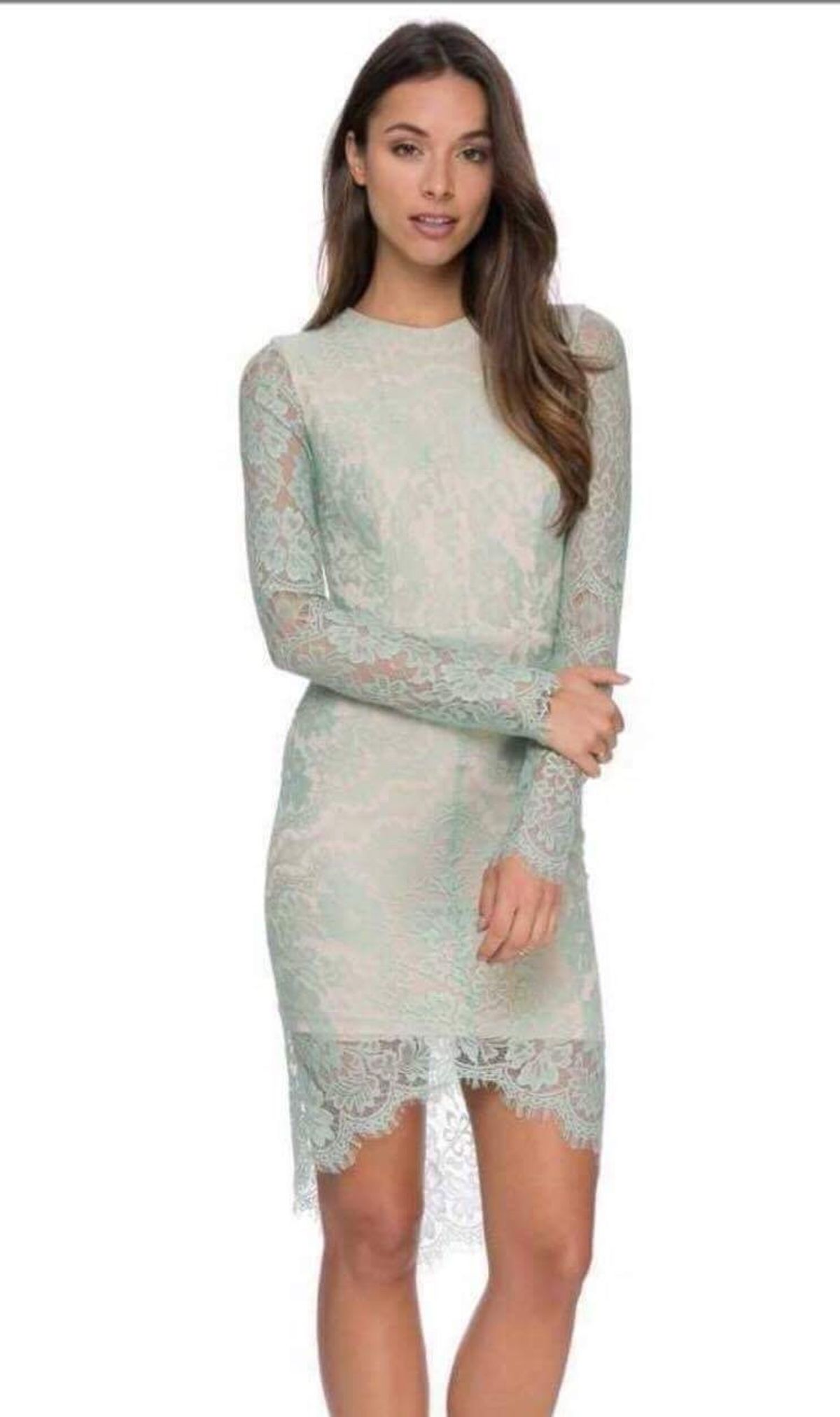 Elle Zeitoune Melanie Long Sleeve Mint for rent on The Volte - main image