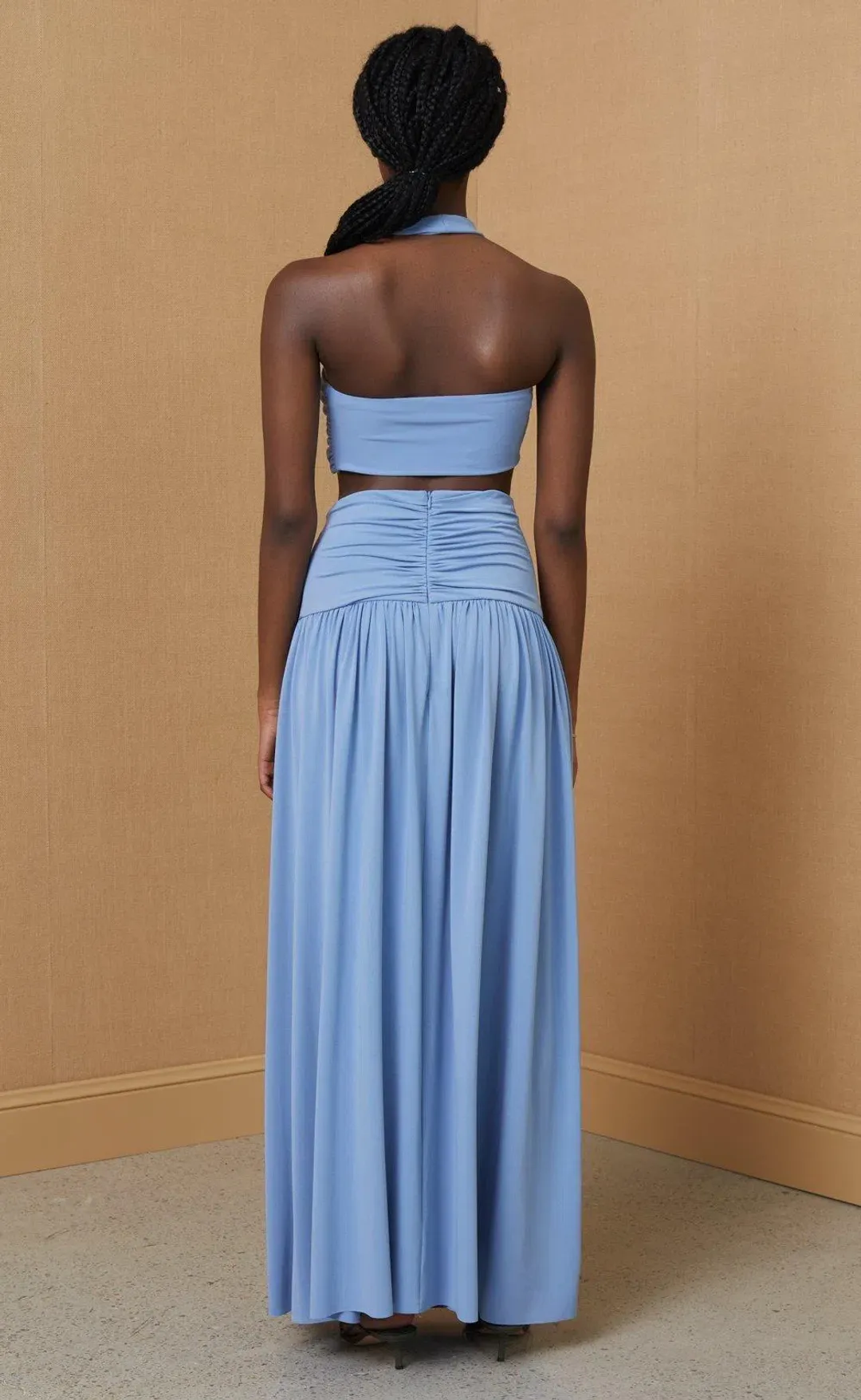 Bec & Bridge Minx Bandeau Top and Maxi Skirt Set - Dusk Blue - Size 8 for rent on The Volte - main image