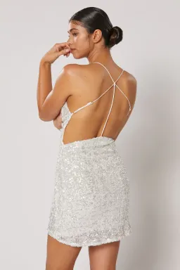 Winona Asha Mini Dress White Size XXS (Size 6) for rent on The Volte - image 2