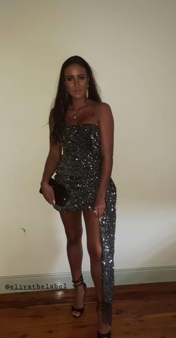 Eliya The Label Rozalia Dress Silver Size 8 for rent on The Volte - image 5