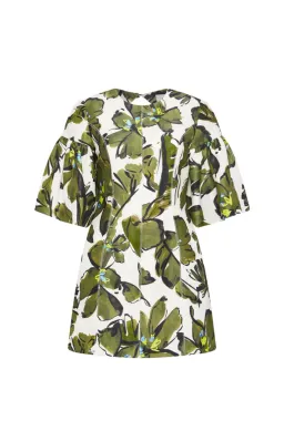 Aje Oasis Olive Leaf Dress Print Size 8 for rent on The Volte - image 4