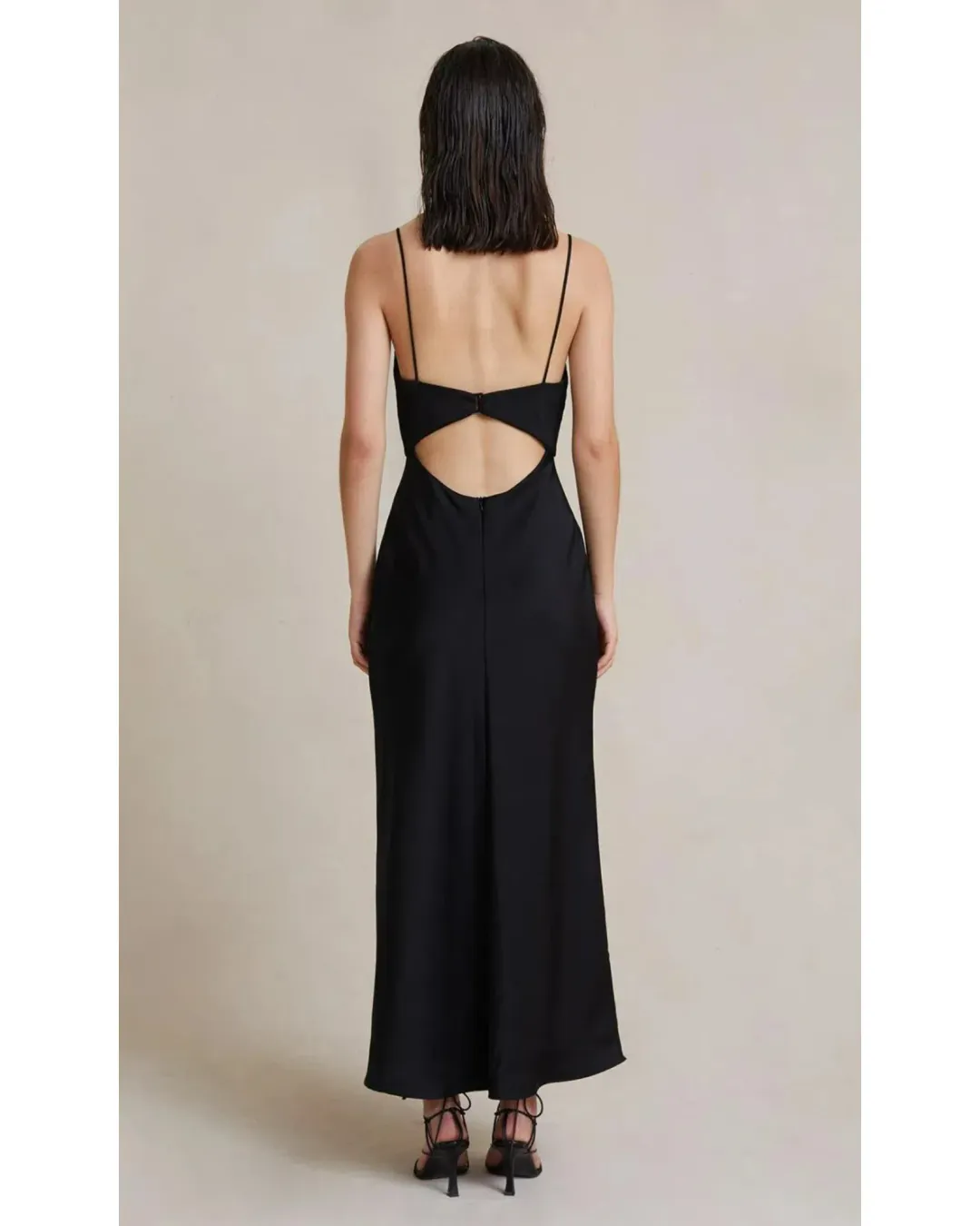 Bec & Bridge Valerie Midi Dress Black Size AU 8 for rent on The Volte - main image