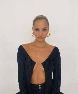 Jacquemus La Maille Pralù Longue Cardigan Black Size 6 for rent on The Volte - image 5