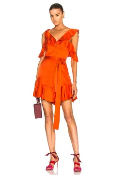 Zimmermann V Mini Dress Jaffa Size 0 / AU 8 for rent on The Volte - image 1