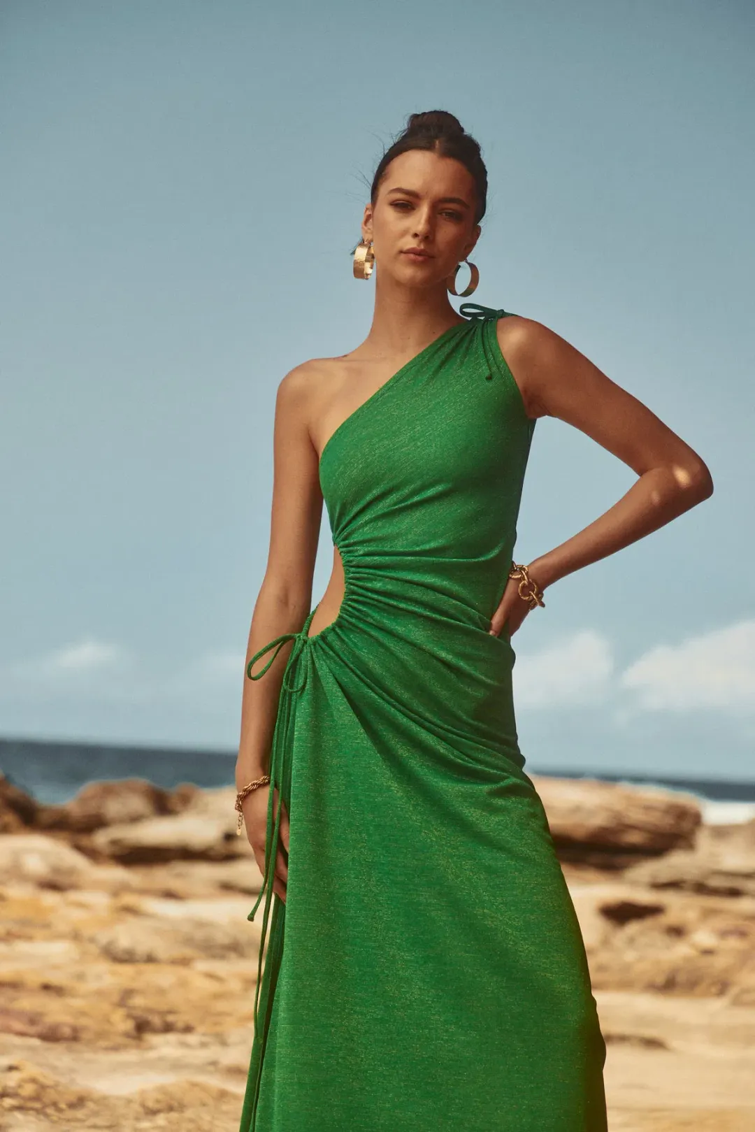 Sonya Moda Nour Maxi Dress Green Size 10 for rent on The Volte - main image