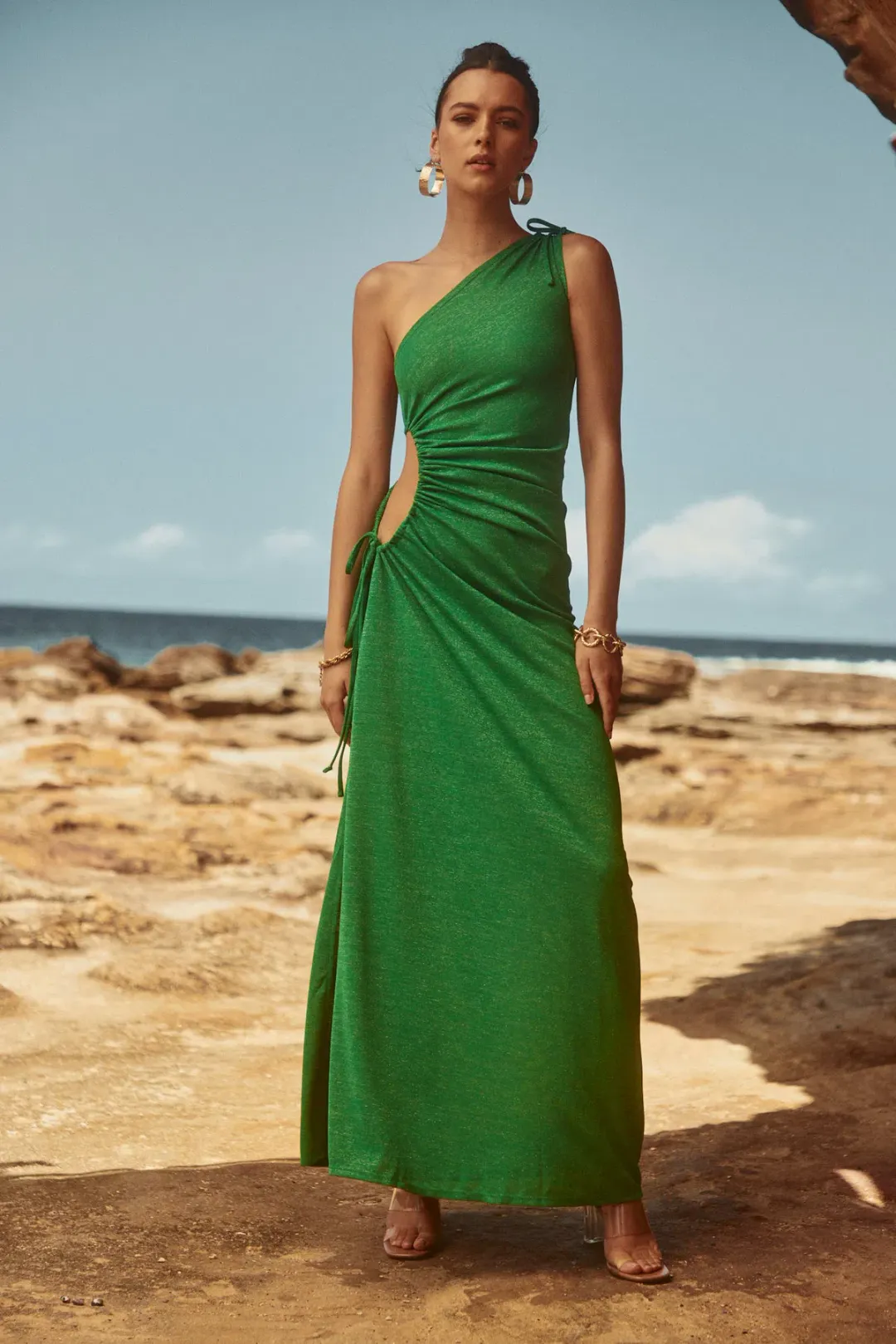 Sonya Moda Nour Maxi Dress Green Size 10 for rent on The Volte - main image
