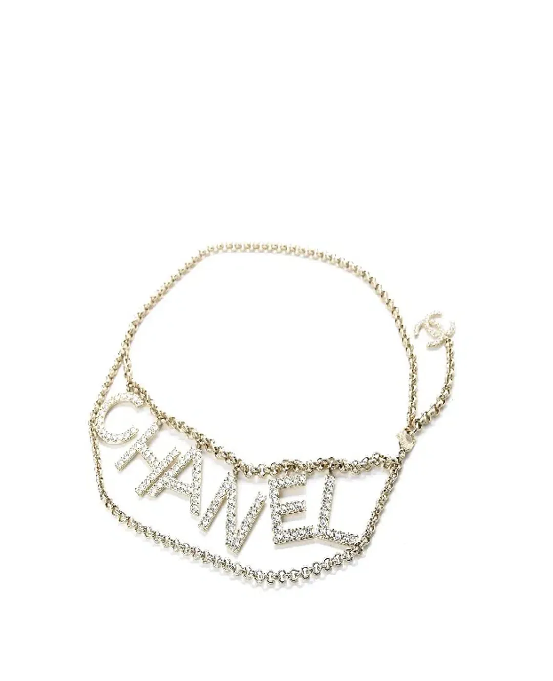 Chanel Logo Chain Belt Gold for rent on The Volte - main image