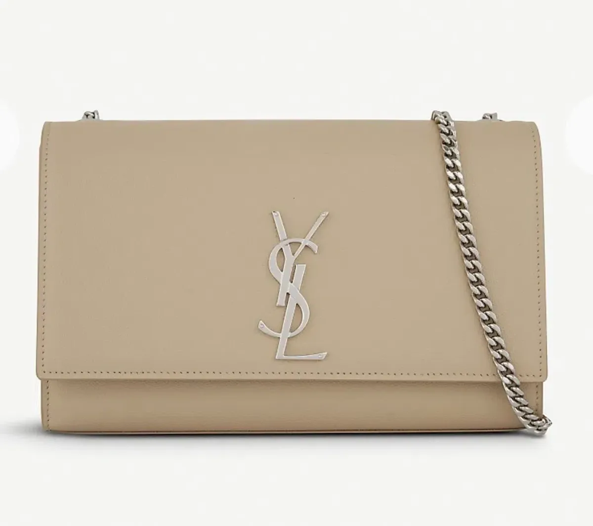 Saint Laurent Kate Monogram Leather Shoulder Bag Nude for rent on The Volte - main image