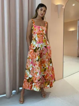 Acler Tate Midi Dress Floral Size 6  for rent on The Volte - image 3