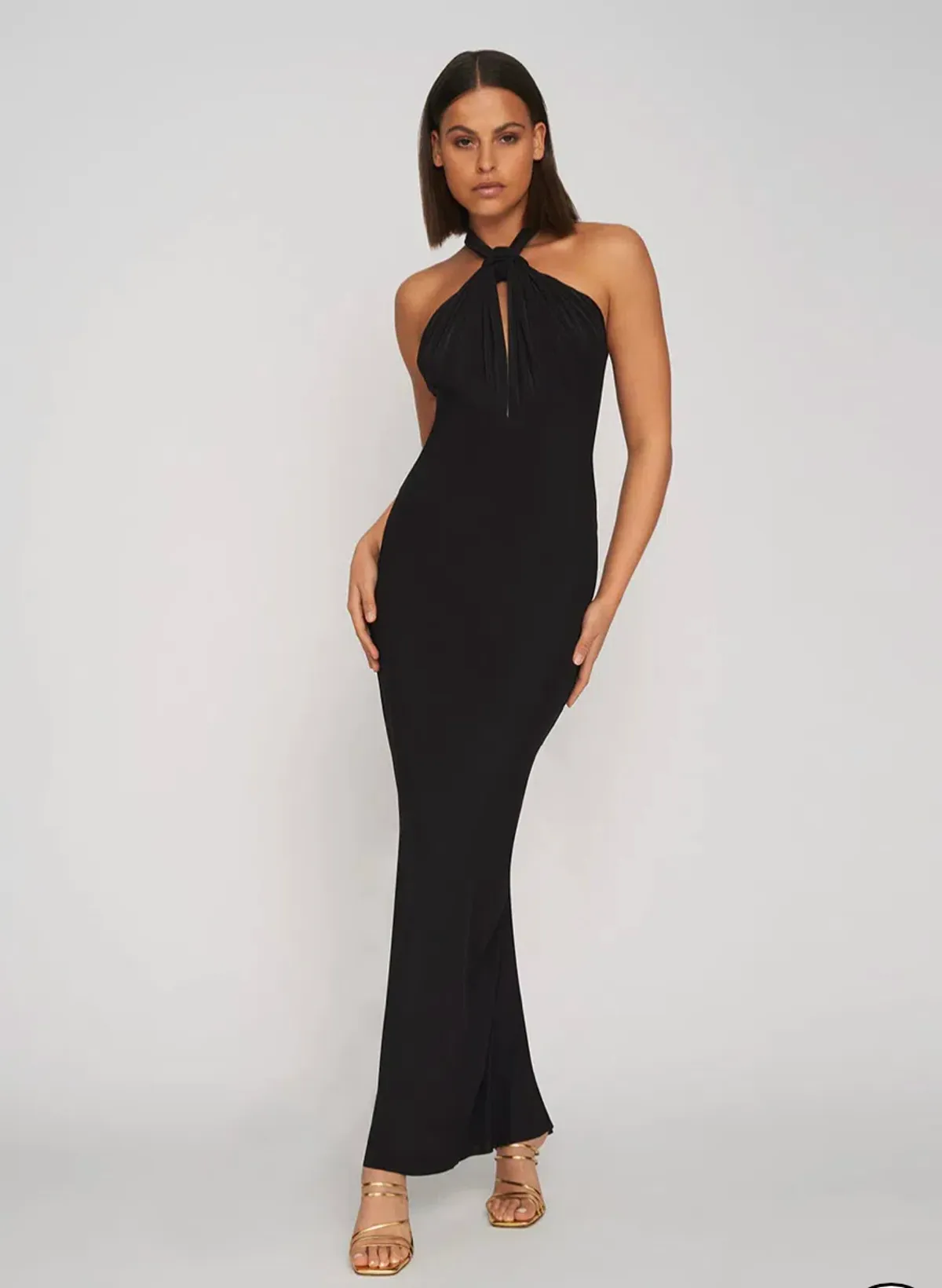 By Johnny Slip Knot Dress Black Size 8  for rent on The Volte - main image