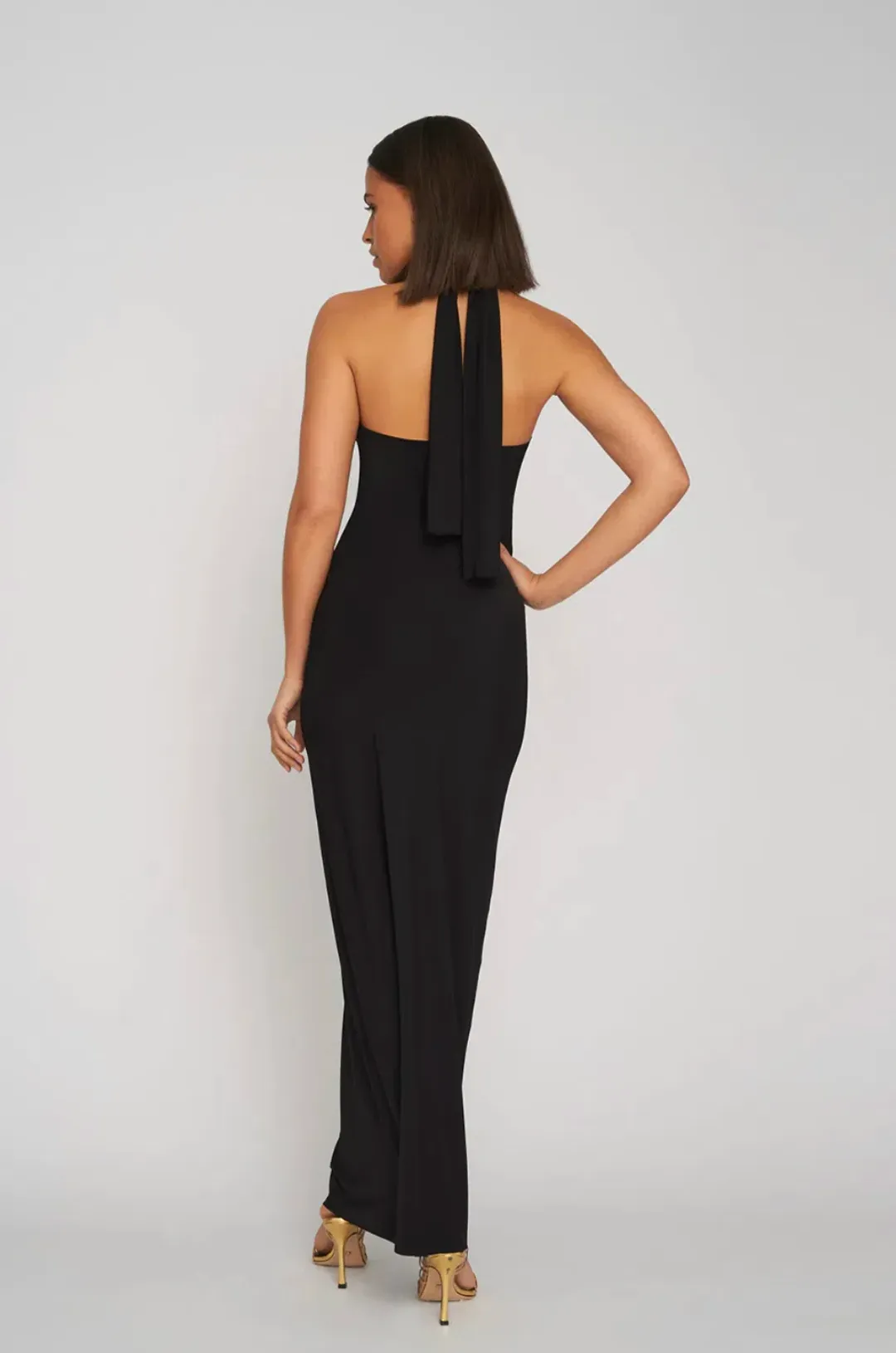 By Johnny Slip Knot Dress Black Size 8  for rent on The Volte - main image