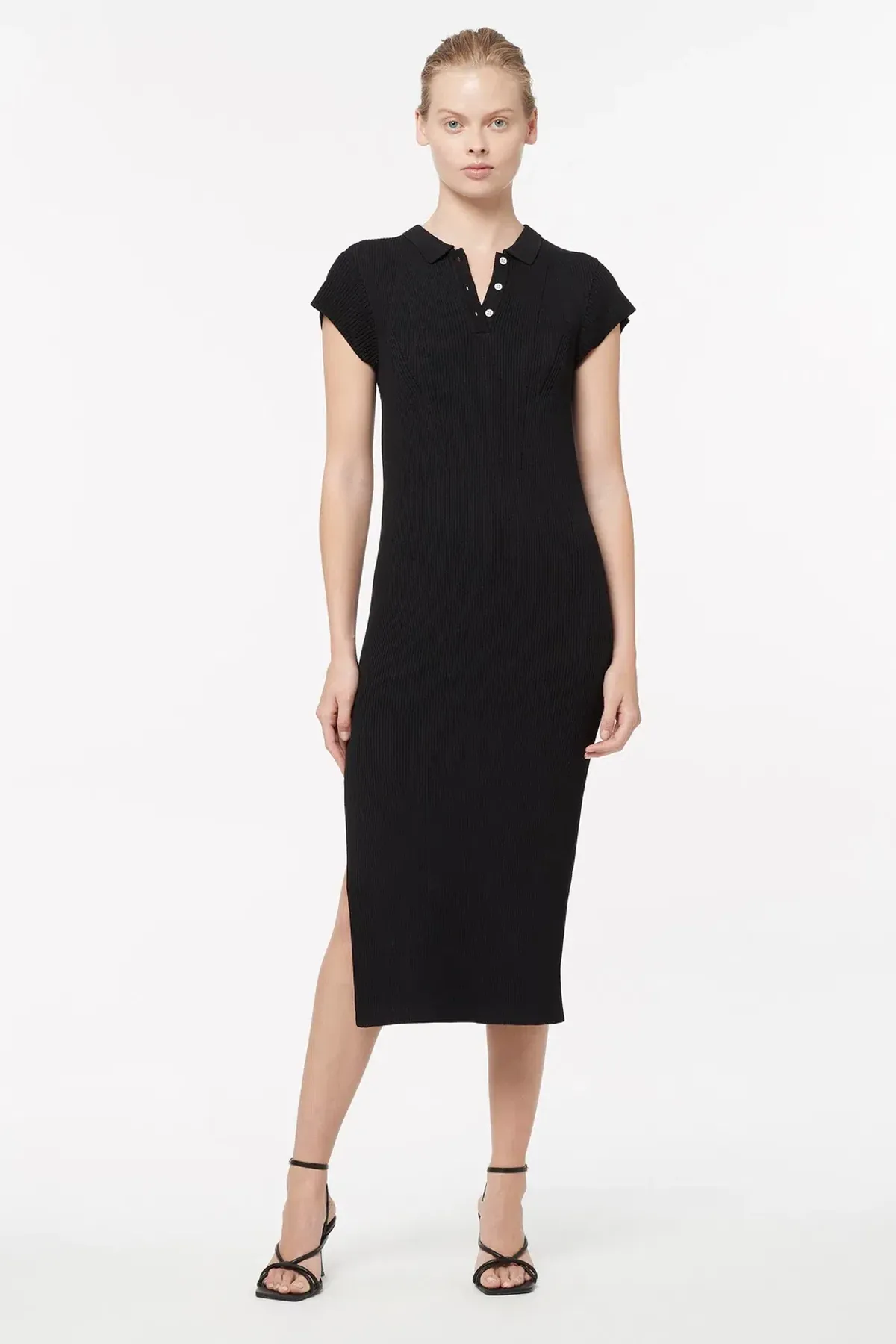 Manning Cartell MVP Knit Polo Dress Black Size 6 for rent on The Volte - main image
