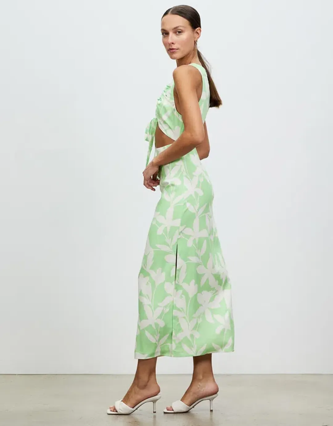 Lover Maldives Midi Dress Green Size 12 for rent on The Volte - main image