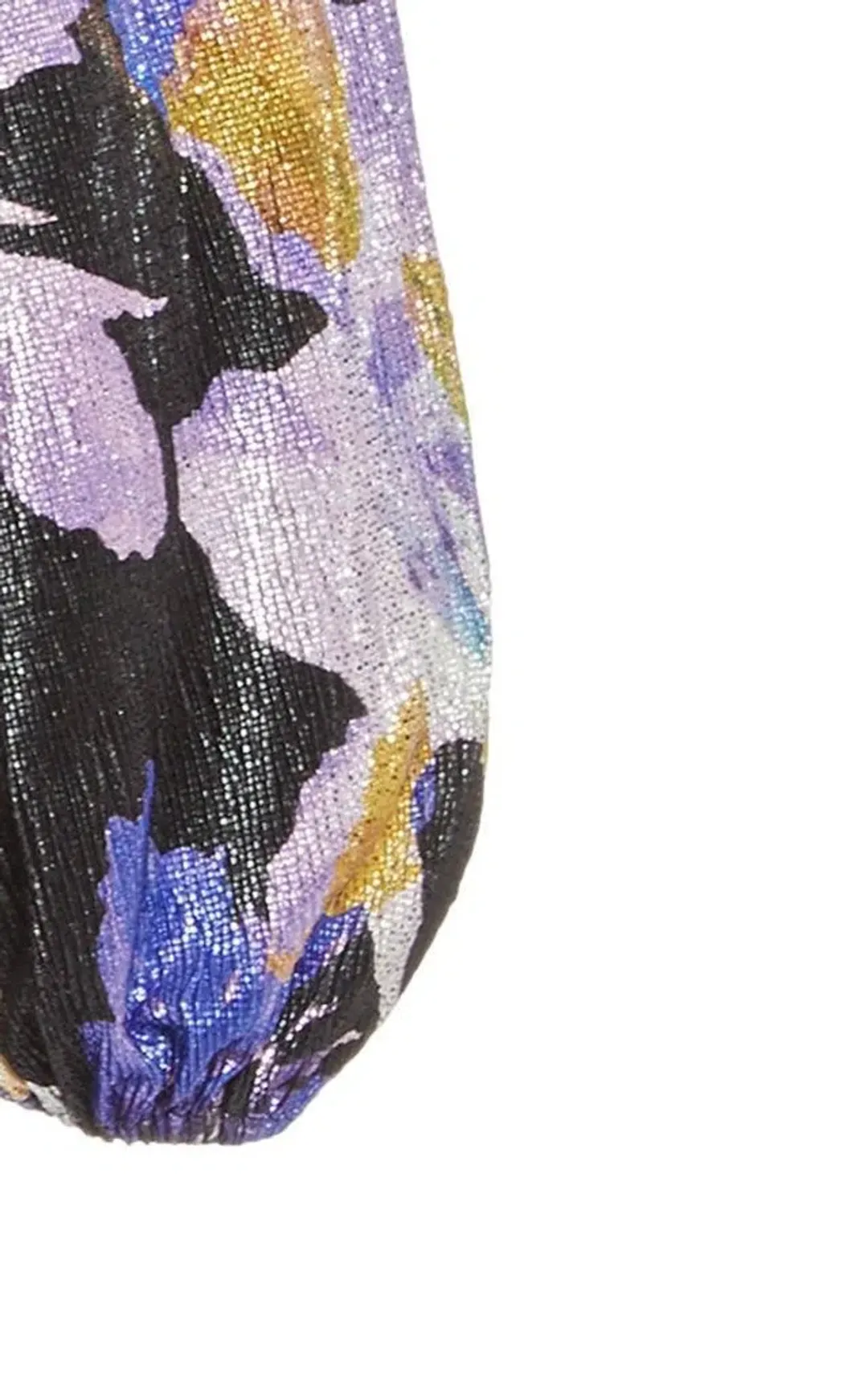 Rebecca Vallance Belladonna Lamé Midi Dress Print Size 8 for rent on The Volte - main image