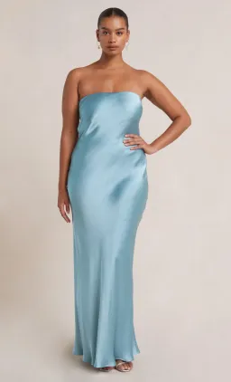 Bec & Bridge Moon Dance Strapless Dress in Sea Spray Blue Size 12 for rent on The Volte - image 1