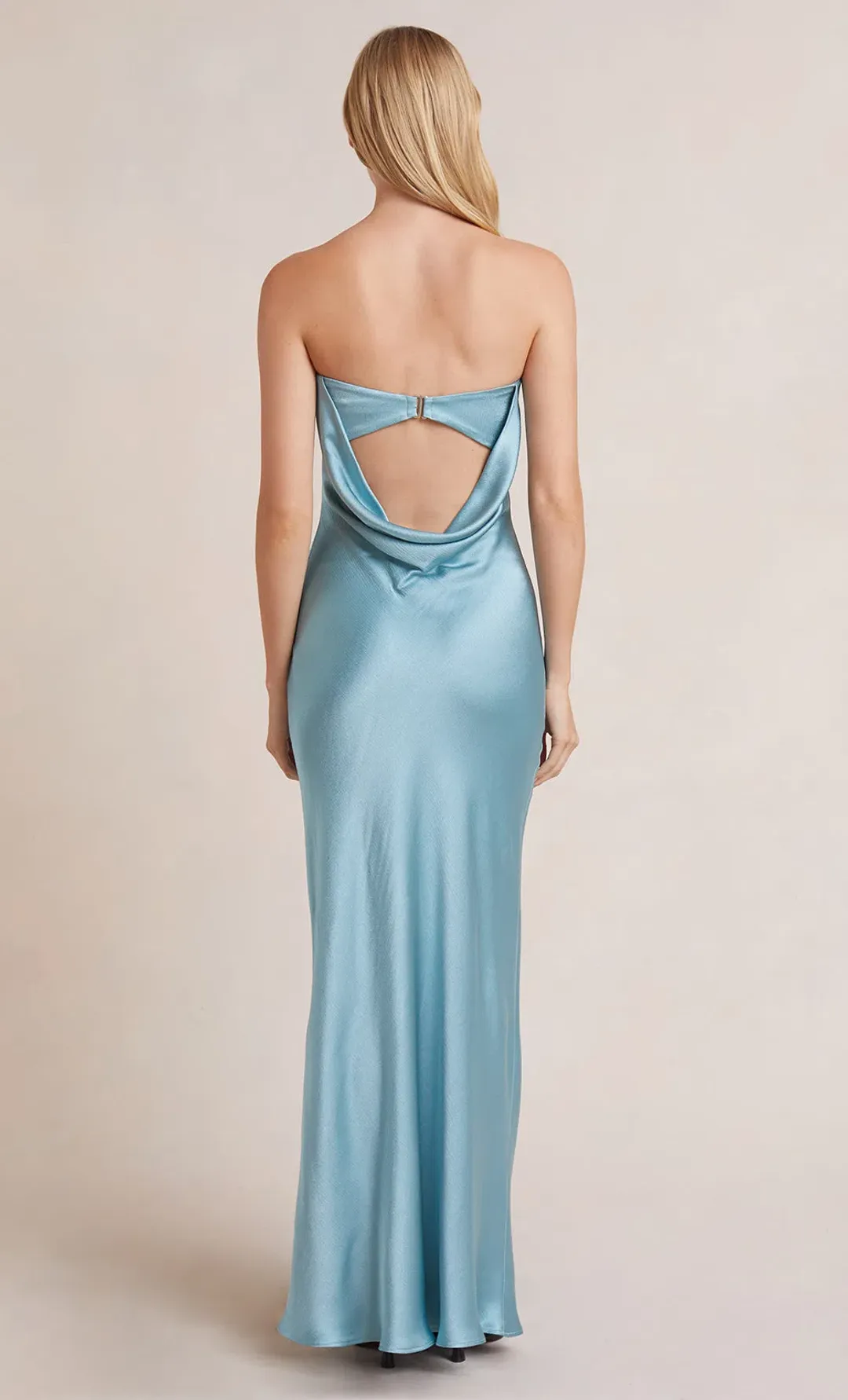 Bec & Bridge Moon Dance Strapless Dress in Sea Spray Blue Size 12 for rent on The Volte - main image