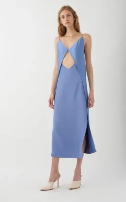 Dion Lee Tessellate Dress Cornflower Blue Size 10 for rent on The Volte - image 1