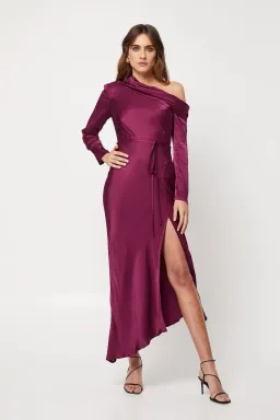 Mossman The Motion Dress Burgundy Size 8  for rent on The Volte - image 2