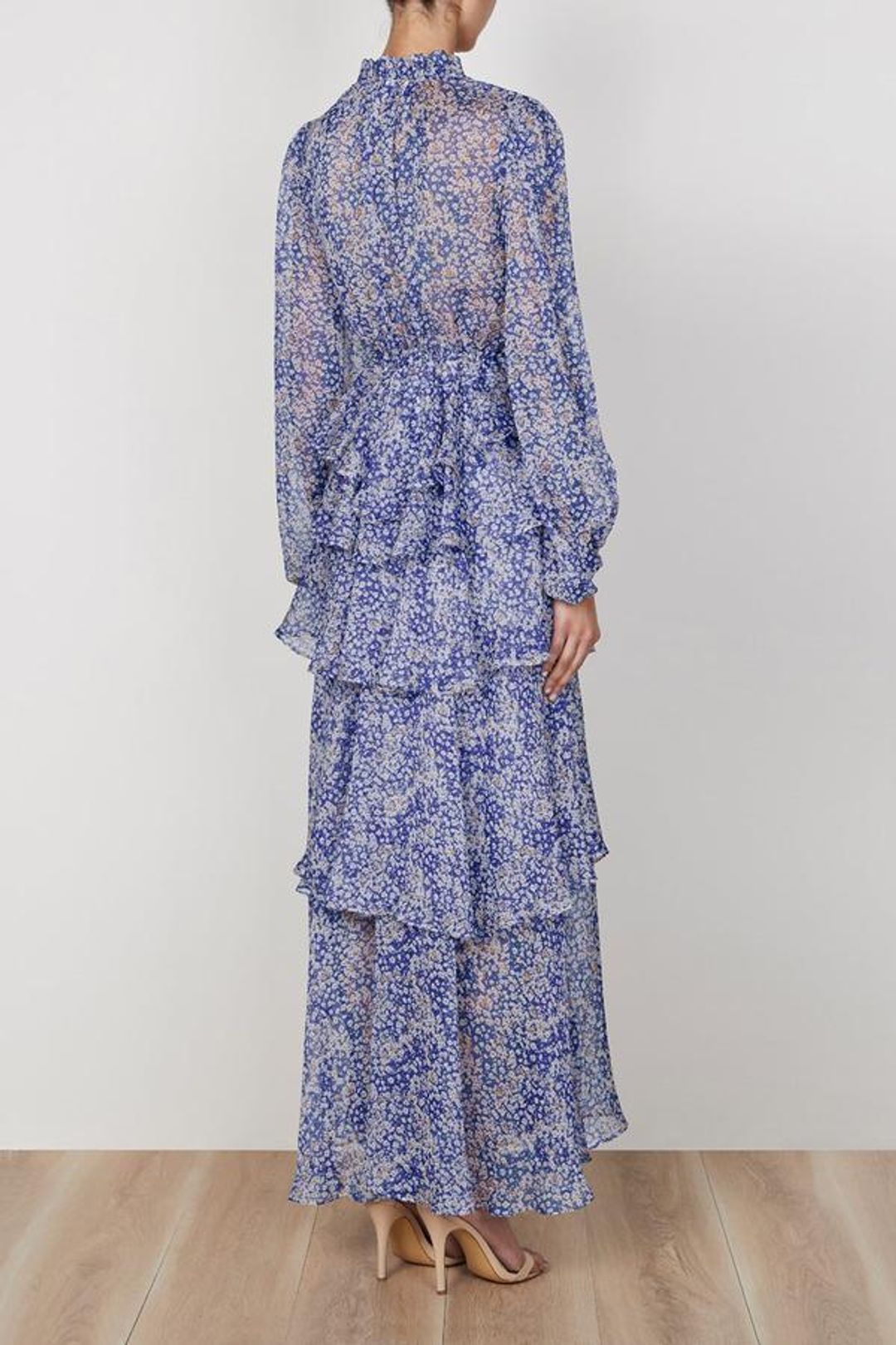 Shona Joy Garner Drawstring Maxi Dress Floral Size 10 for rent on The Volte - main image