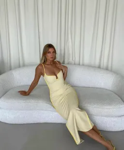 Paris Georgia Marlo Dress Yellow Size 6 for rent on The Volte - image 1