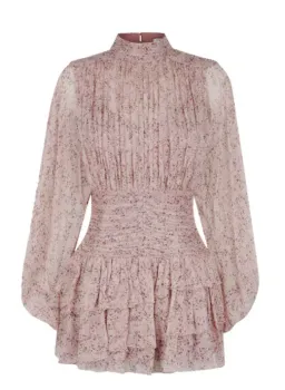 Shona Joy Paulette Mini Dress Rise Dust Size 8 for rent on The Volte - image 3