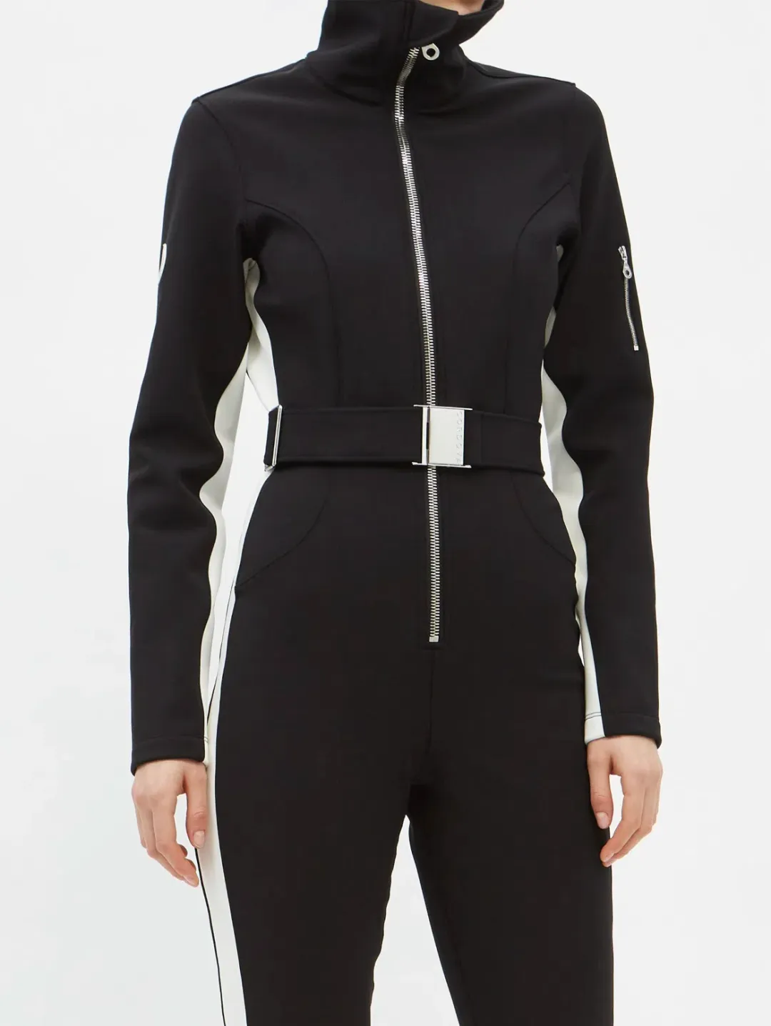 Cordova Striped Signature Ski Suit Onyx Size 8 for rent on The Volte - main image