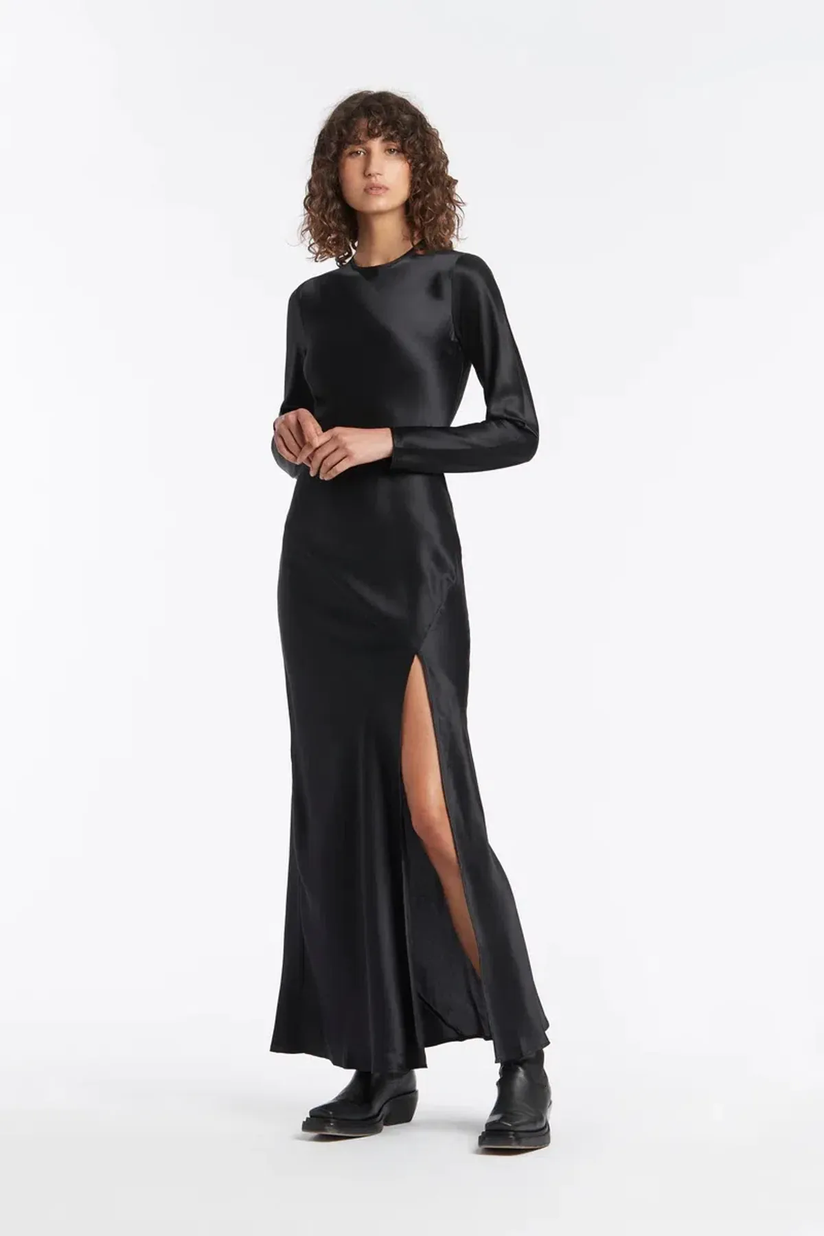 Sir the Label Soleil Long Sleeve Dress Black Size 0 / AU 6 for rent on The Volte - main image