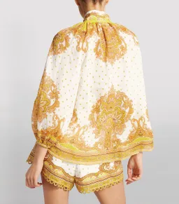 Zimmermann Bells Paisley Blouse & Short Set Print Size 1 for rent on The Volte - image 4