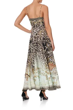 Camilla Long Dress With Tie Front Nomadic Nymph Print Size S for rent on The Volte - image 5