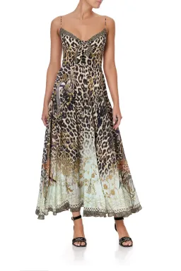 Camilla Long Dress With Tie Front Nomadic Nymph Print Size S for rent on The Volte - image 6