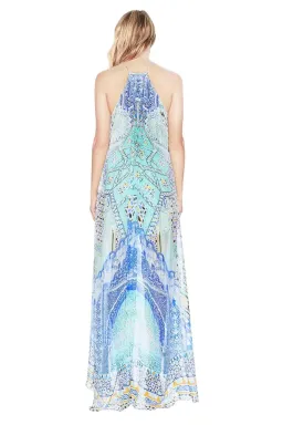 Camilla Sultans Gate Halter Overlay Long Dress Print Size 1 for rent on The Volte - image 2