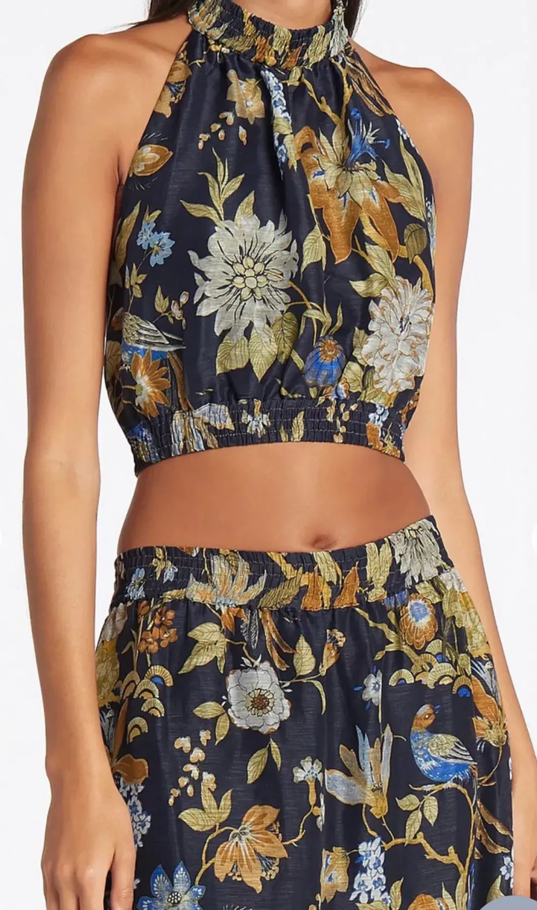 Sir The Label Lilian Halter Top Size 1 and Skirt Size 2 Set in Delia Print for rent on The Volte - main image