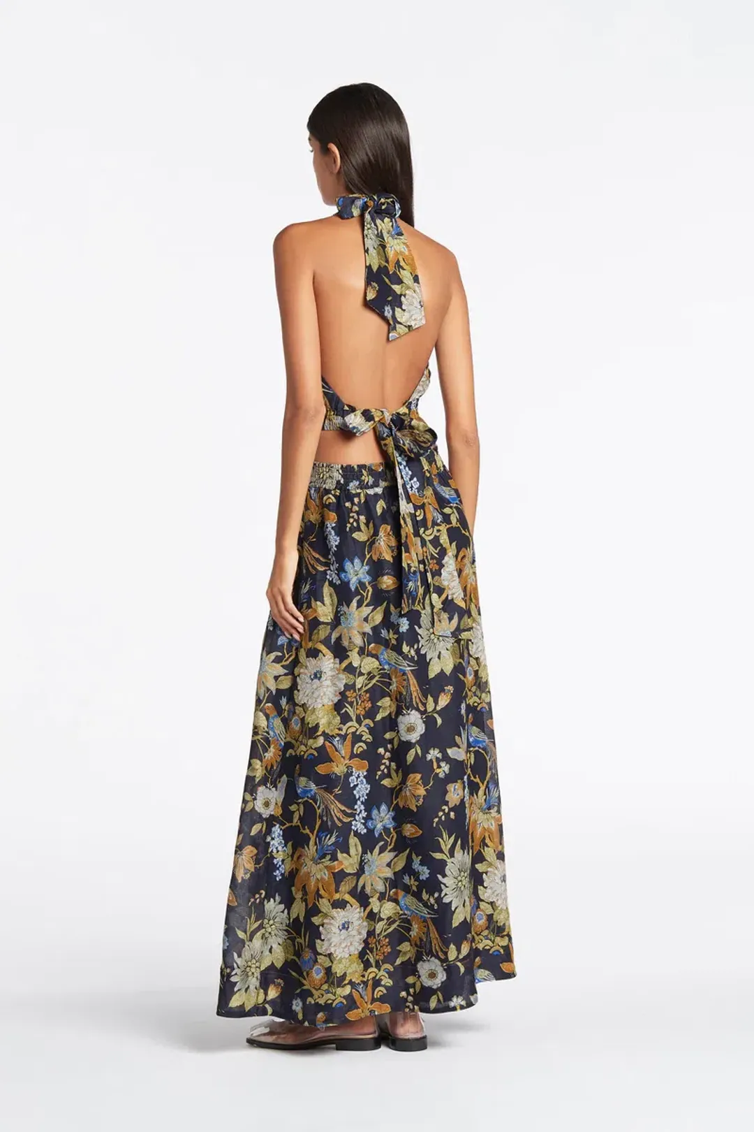 Sir The Label Lilian Halter Top Size 1 and Skirt Size 2 Set in Delia Print for rent on The Volte - main image